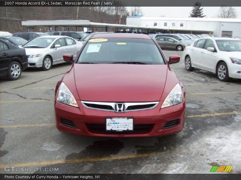 Moroccan Red Pearl / Ivory 2007 Honda Accord EX-L Sedan