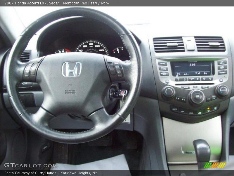 Moroccan Red Pearl / Ivory 2007 Honda Accord EX-L Sedan