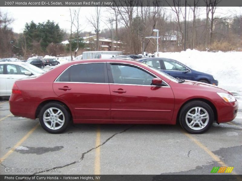 Moroccan Red Pearl / Ivory 2007 Honda Accord EX-L Sedan