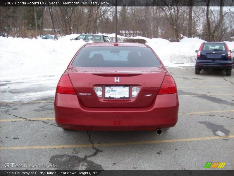 Moroccan Red Pearl / Ivory 2007 Honda Accord EX-L Sedan