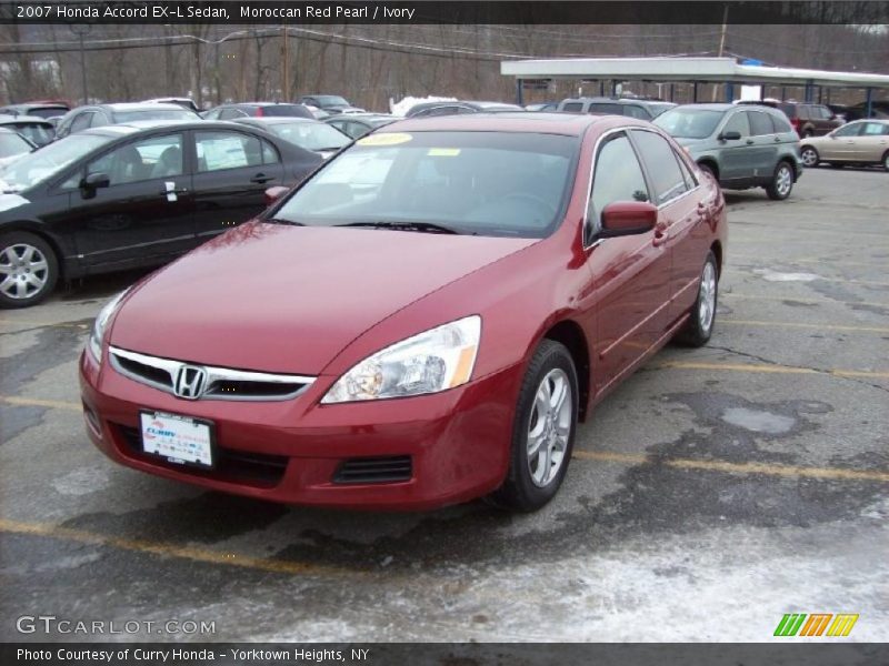 Moroccan Red Pearl / Ivory 2007 Honda Accord EX-L Sedan
