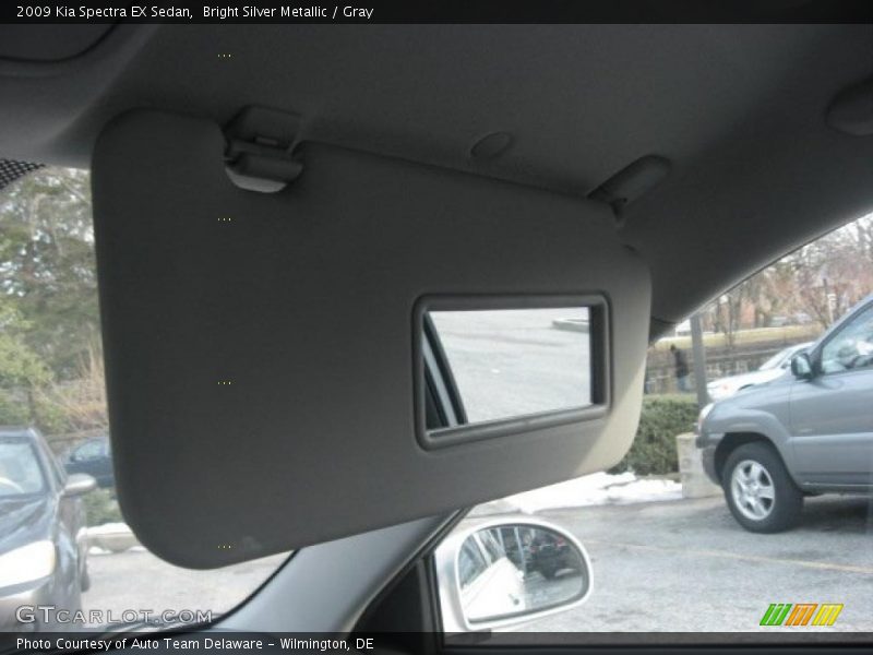 Bright Silver Metallic / Gray 2009 Kia Spectra EX Sedan