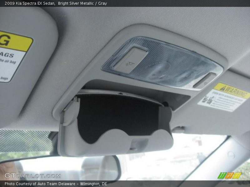 Bright Silver Metallic / Gray 2009 Kia Spectra EX Sedan