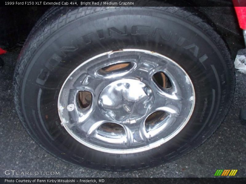 Bright Red / Medium Graphite 1999 Ford F150 XLT Extended Cab 4x4