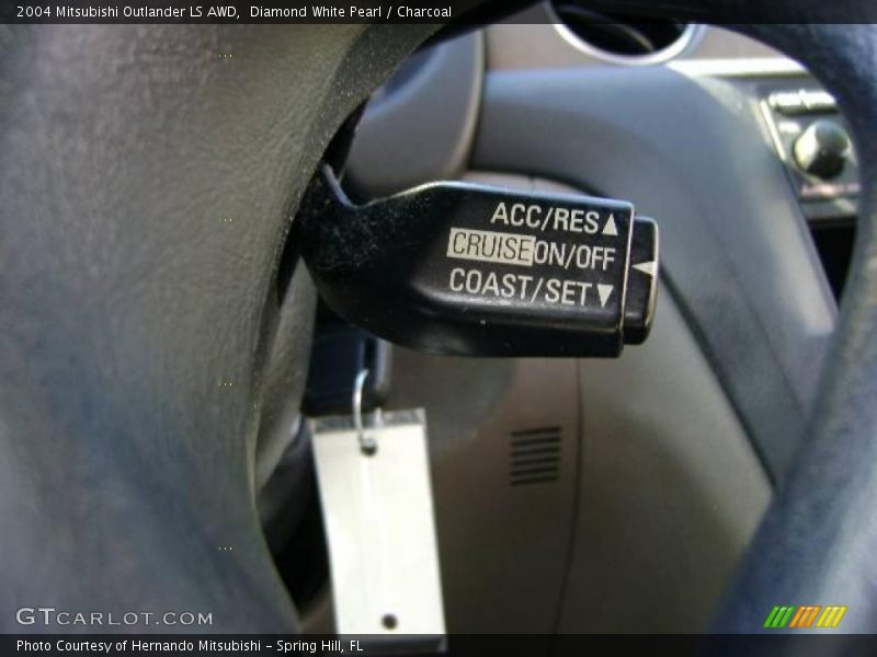 Diamond White Pearl / Charcoal 2004 Mitsubishi Outlander LS AWD