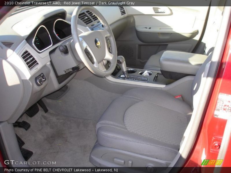 Red Jewel Tintcoat / Dark Gray/Light Gray 2010 Chevrolet Traverse LT AWD
