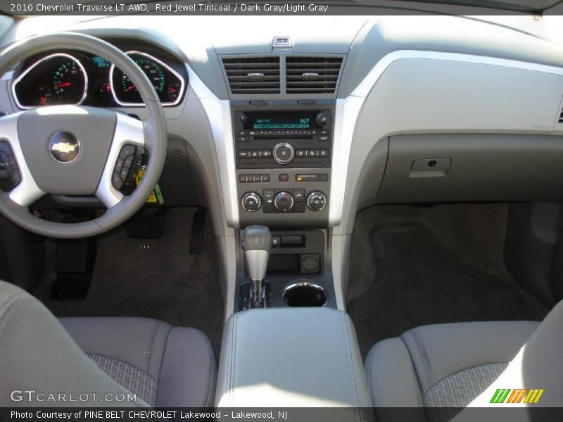 Red Jewel Tintcoat / Dark Gray/Light Gray 2010 Chevrolet Traverse LT AWD
