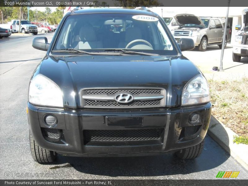 Obsidian Black / Gray 2008 Hyundai Tucson GLS