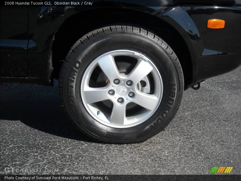 Obsidian Black / Gray 2008 Hyundai Tucson GLS