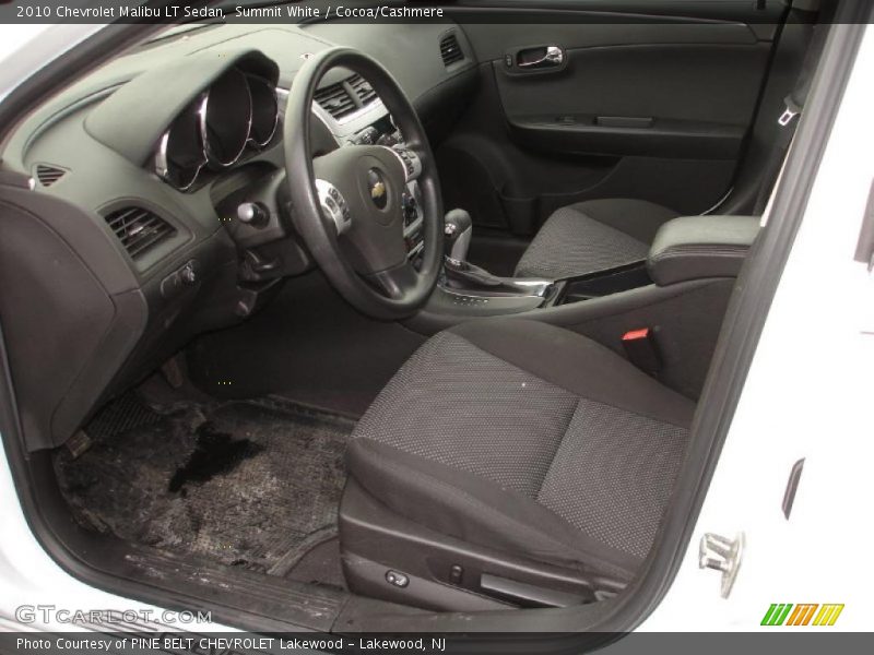 Summit White / Cocoa/Cashmere 2010 Chevrolet Malibu LT Sedan