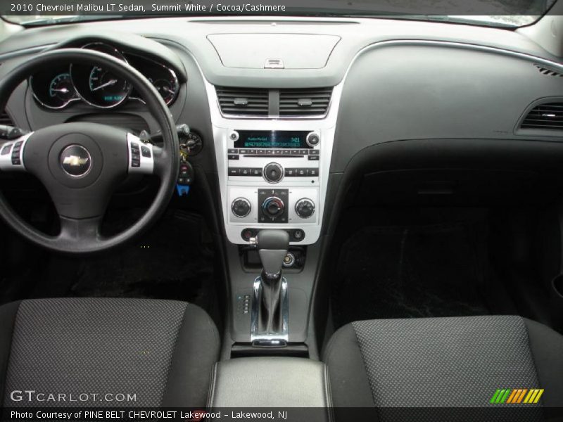 Summit White / Cocoa/Cashmere 2010 Chevrolet Malibu LT Sedan