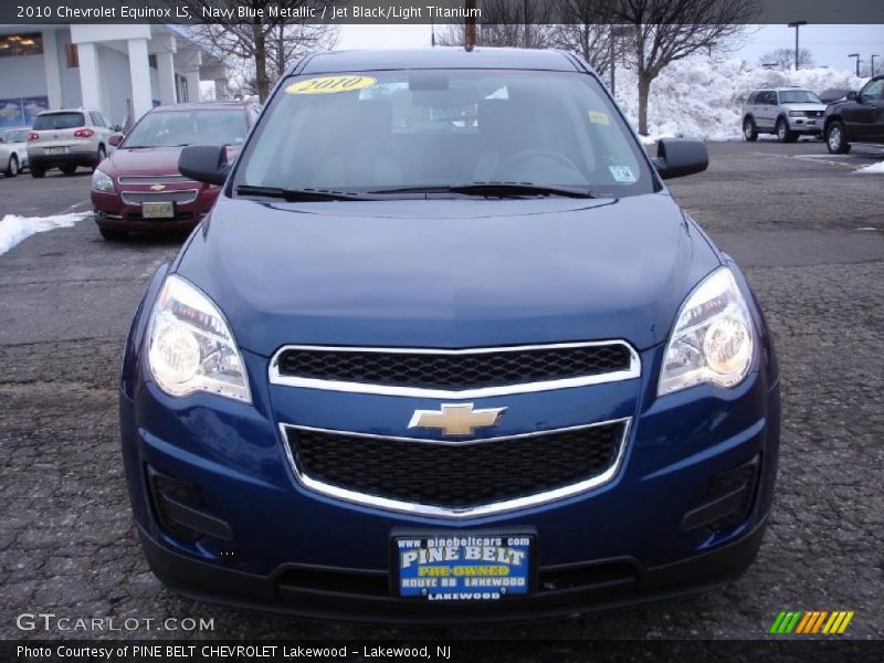 Navy Blue Metallic / Jet Black/Light Titanium 2010 Chevrolet Equinox LS
