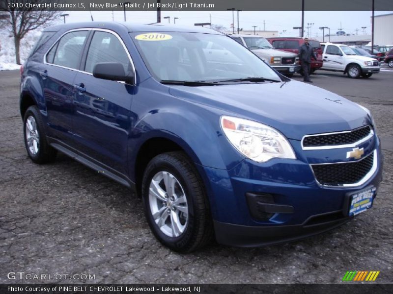 Navy Blue Metallic / Jet Black/Light Titanium 2010 Chevrolet Equinox LS