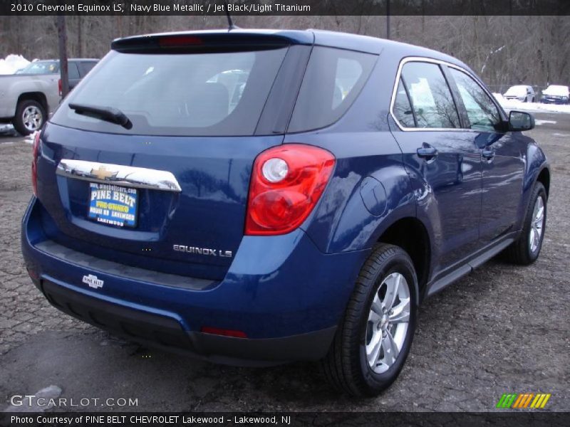 Navy Blue Metallic / Jet Black/Light Titanium 2010 Chevrolet Equinox LS