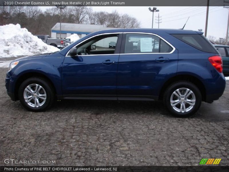 Navy Blue Metallic / Jet Black/Light Titanium 2010 Chevrolet Equinox LS
