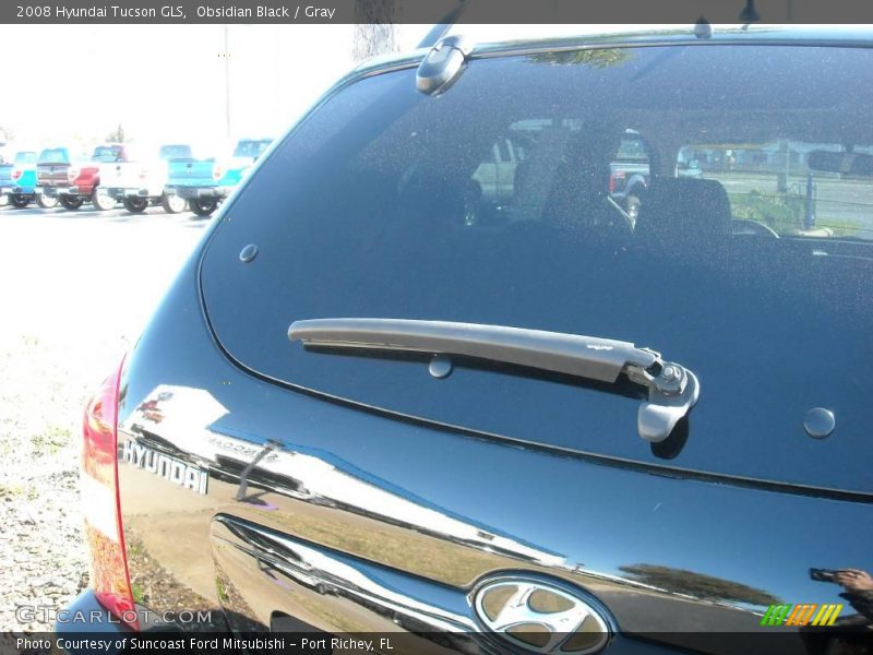 Obsidian Black / Gray 2008 Hyundai Tucson GLS