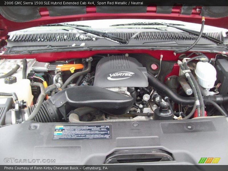  2006 Sierra 1500 SLE Hybrid Extended Cab 4x4 Engine - 5.3 Liter OHV 16V Vortec V8 Gasoline/Electric Hybrid