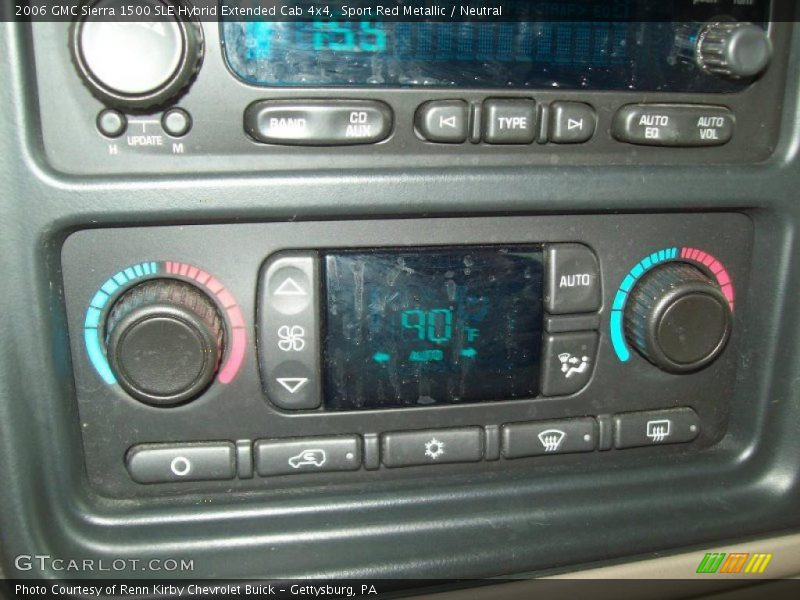 Sport Red Metallic / Neutral 2006 GMC Sierra 1500 SLE Hybrid Extended Cab 4x4