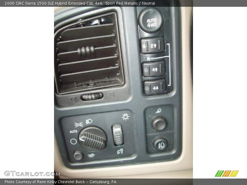Sport Red Metallic / Neutral 2006 GMC Sierra 1500 SLE Hybrid Extended Cab 4x4