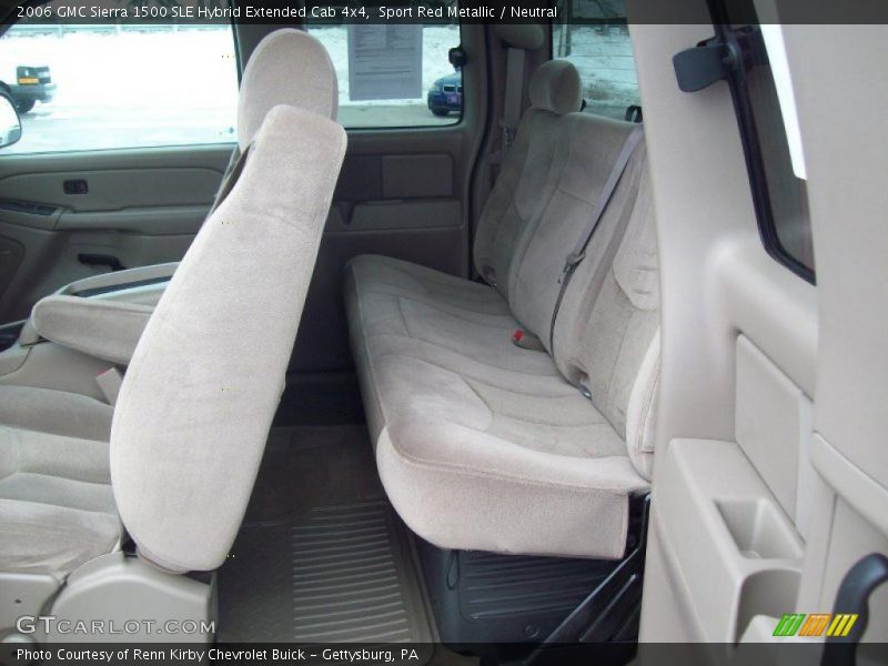 Sport Red Metallic / Neutral 2006 GMC Sierra 1500 SLE Hybrid Extended Cab 4x4