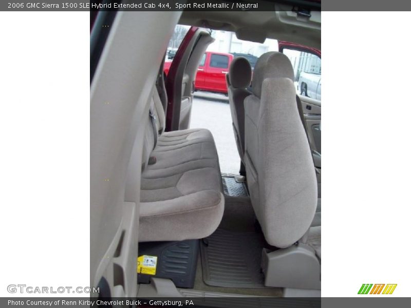 Sport Red Metallic / Neutral 2006 GMC Sierra 1500 SLE Hybrid Extended Cab 4x4