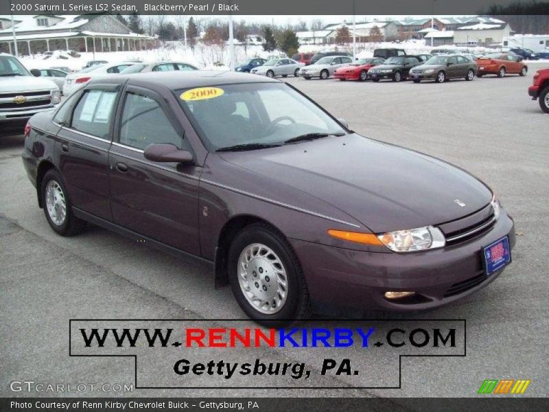 Blackberry Pearl / Black 2000 Saturn L Series LS2 Sedan