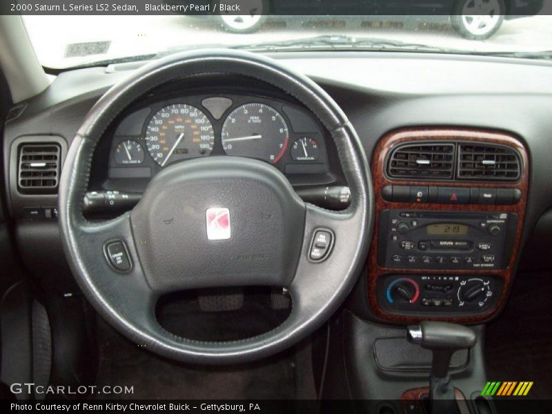 Blackberry Pearl / Black 2000 Saturn L Series LS2 Sedan