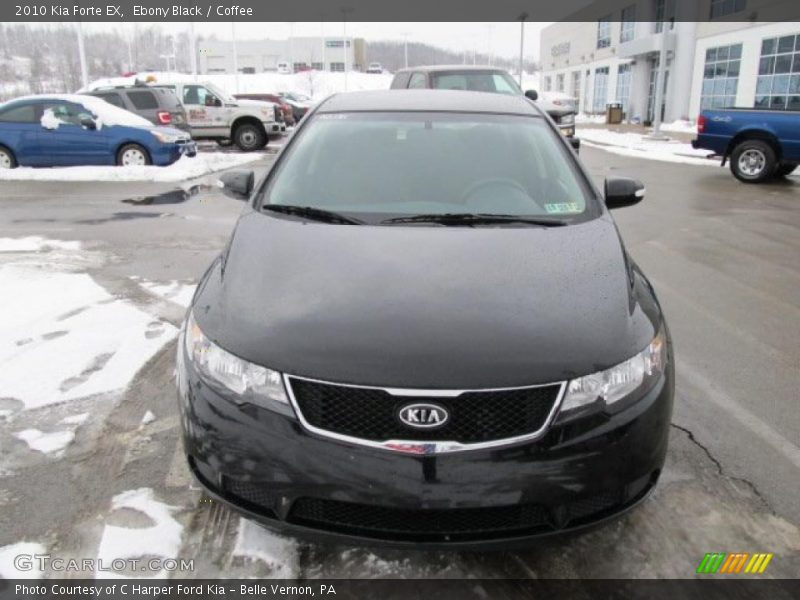 Ebony Black / Coffee 2010 Kia Forte EX