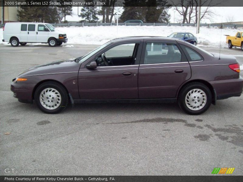 Blackberry Pearl / Black 2000 Saturn L Series LS2 Sedan