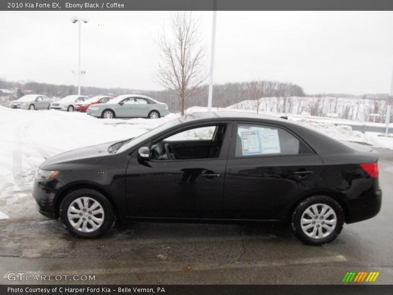 Ebony Black / Coffee 2010 Kia Forte EX