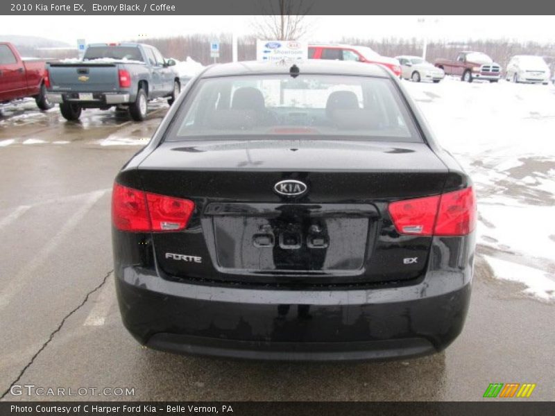 Ebony Black / Coffee 2010 Kia Forte EX