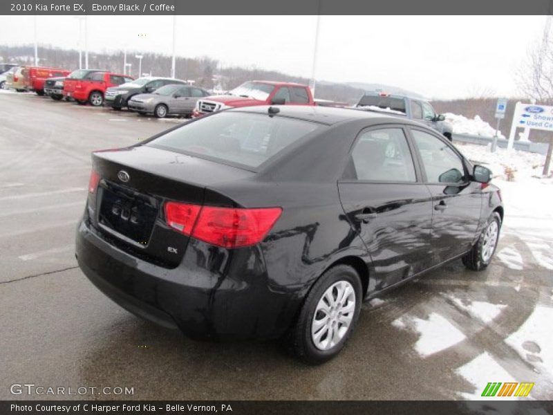 Ebony Black / Coffee 2010 Kia Forte EX