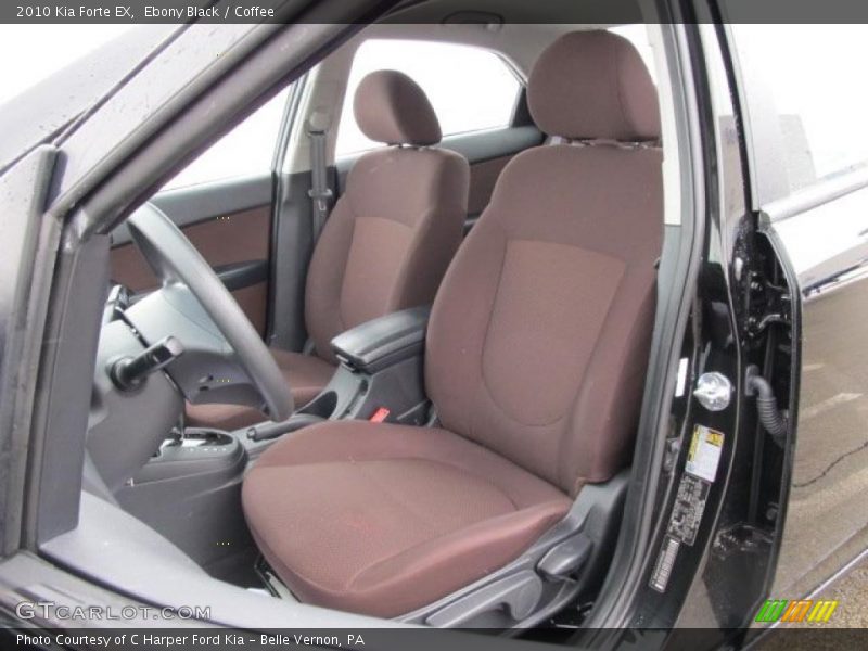 Ebony Black / Coffee 2010 Kia Forte EX