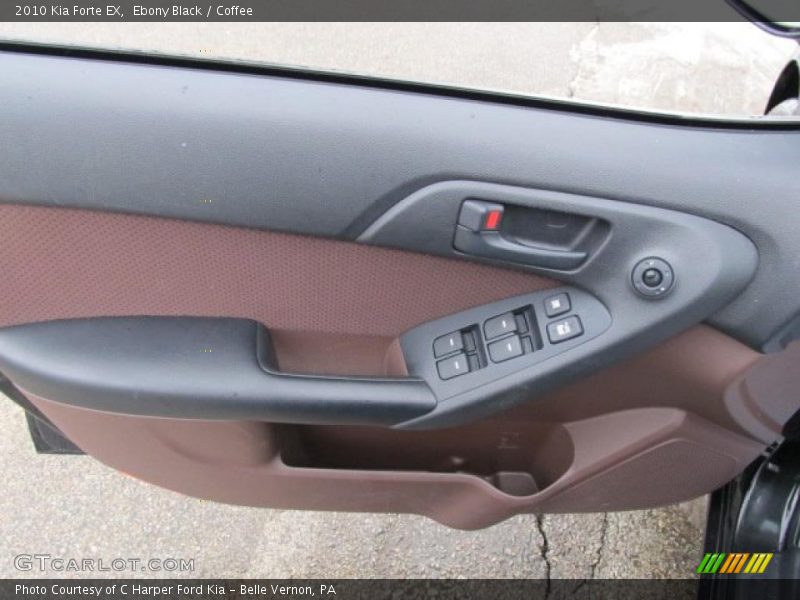 Ebony Black / Coffee 2010 Kia Forte EX