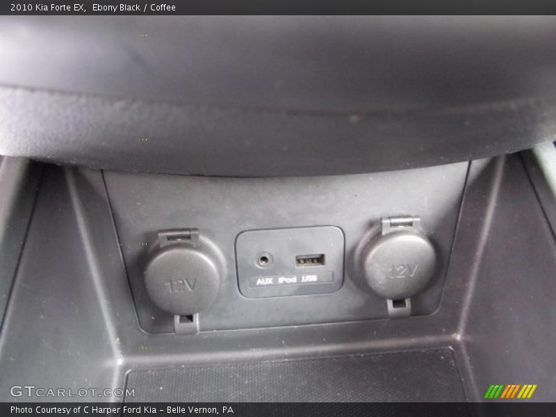Ebony Black / Coffee 2010 Kia Forte EX