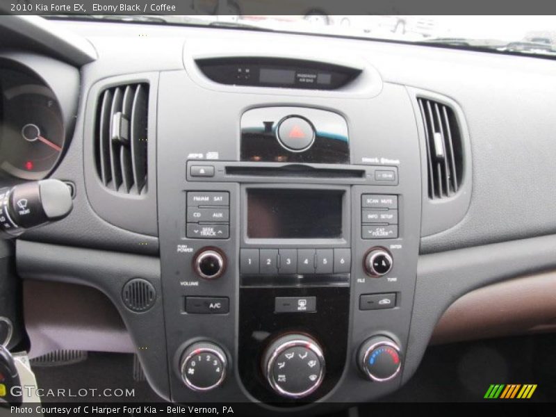 Ebony Black / Coffee 2010 Kia Forte EX