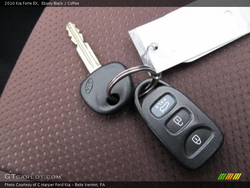 Ebony Black / Coffee 2010 Kia Forte EX