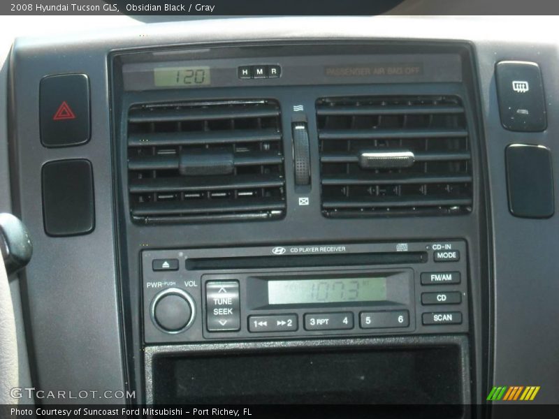 Obsidian Black / Gray 2008 Hyundai Tucson GLS