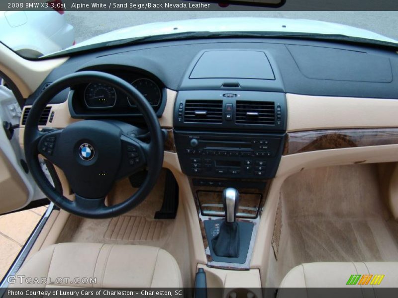 Alpine White / Sand Beige/Black Nevada Leather 2008 BMW X3 3.0si