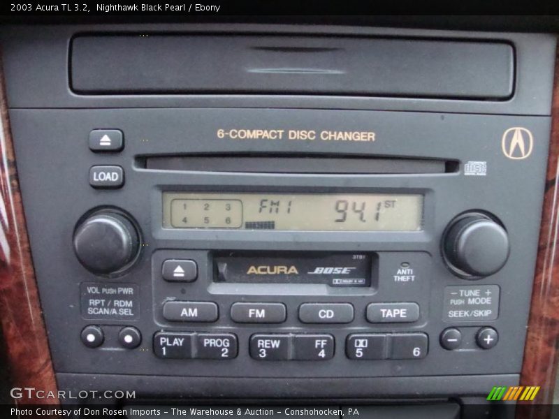 Nighthawk Black Pearl / Ebony 2003 Acura TL 3.2
