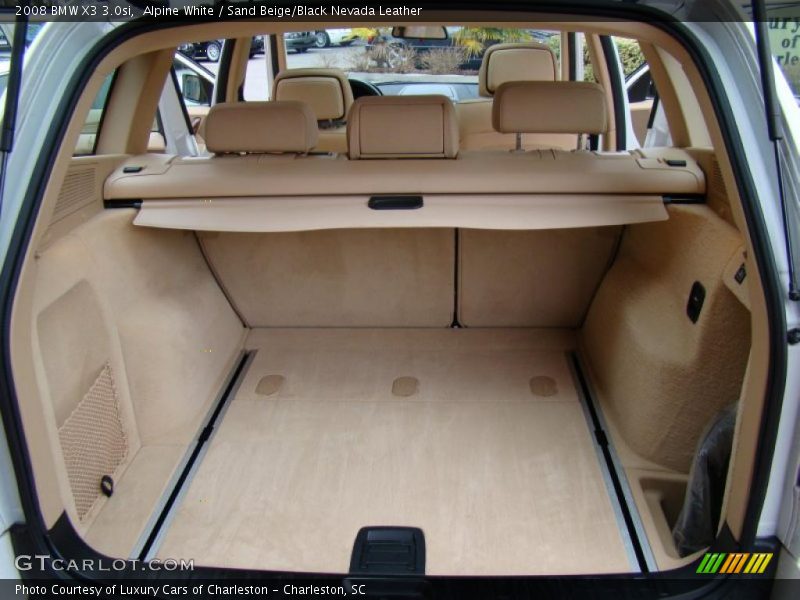 Alpine White / Sand Beige/Black Nevada Leather 2008 BMW X3 3.0si