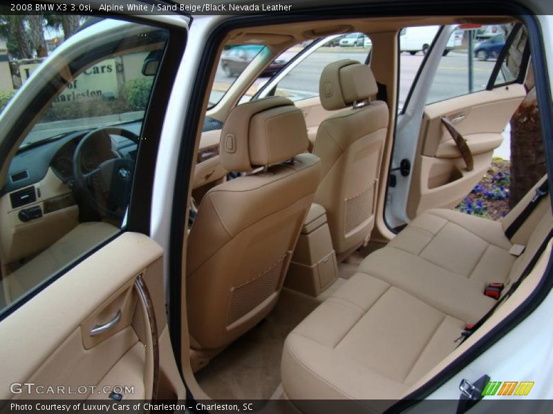 Alpine White / Sand Beige/Black Nevada Leather 2008 BMW X3 3.0si