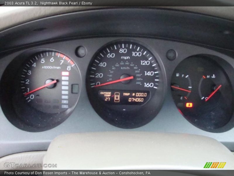 Nighthawk Black Pearl / Ebony 2003 Acura TL 3.2