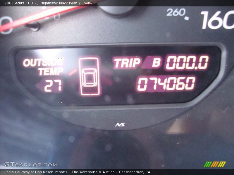 Nighthawk Black Pearl / Ebony 2003 Acura TL 3.2