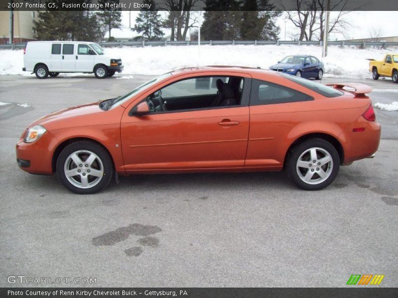 Fusion Orange Metallic / Ebony 2007 Pontiac G5