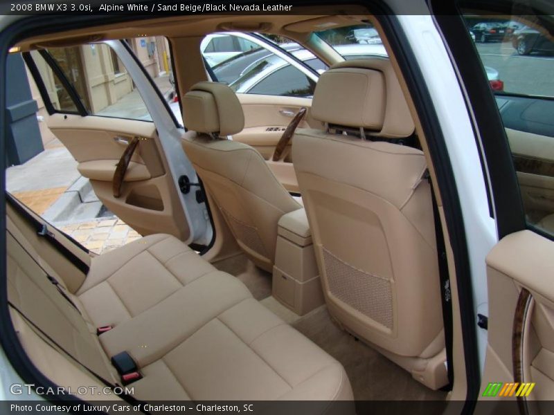 Alpine White / Sand Beige/Black Nevada Leather 2008 BMW X3 3.0si