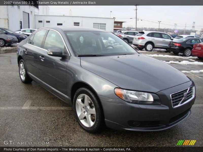 Titanium Gray Metallic / Anthracite Black 2007 Volvo S80 3.2