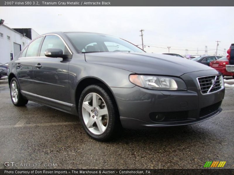 Titanium Gray Metallic / Anthracite Black 2007 Volvo S80 3.2
