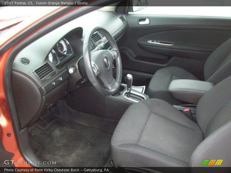 Fusion Orange Metallic / Ebony 2007 Pontiac G5