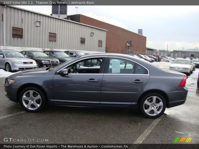 Titanium Gray Metallic / Anthracite Black 2007 Volvo S80 3.2